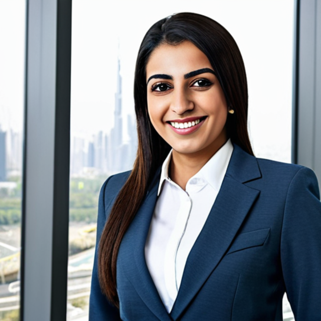 스킬 기반 교육 모델의 실험적 접근법 - **Prompt:** A professional Arab businesswoman in a modest business suit, smiling confidently in a mo...