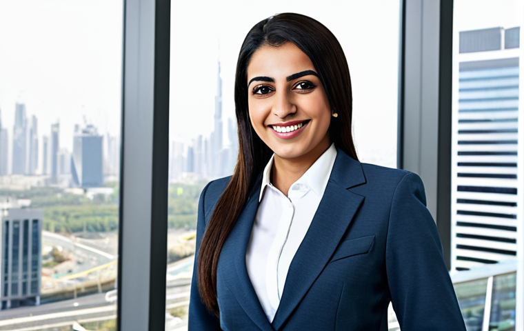 스킬 기반 교육 모델의 실험적 접근법 - **Prompt:** A professional Arab businesswoman in a modest business suit, smiling confidently in a mo...